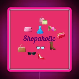 Shopaholic RGB Neon Sign