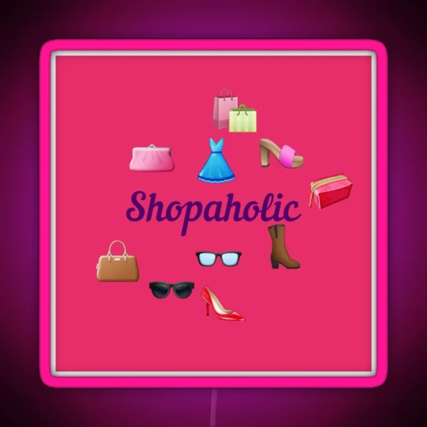 Shopaholic RGB Neon Sign