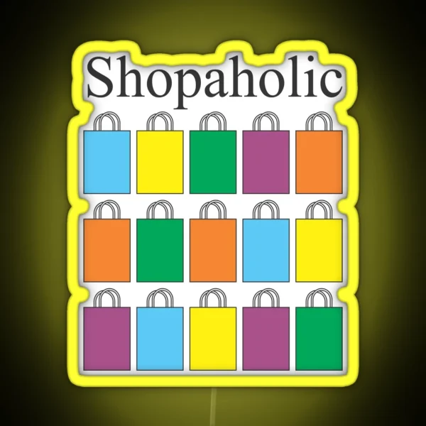 Shopaholic RGB Neon Sign
