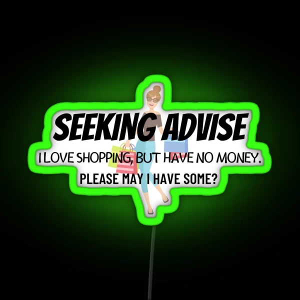 Shopaholic RGB Neon Sign
