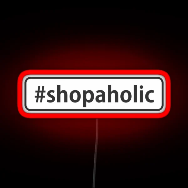 Shopaholic RGB Neon Sign