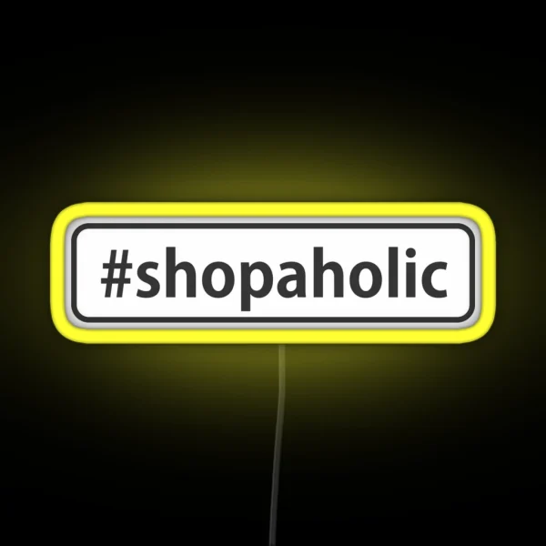 Shopaholic RGB Neon Sign