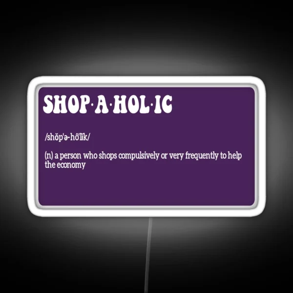 Shopaholic RGB Neon Sign