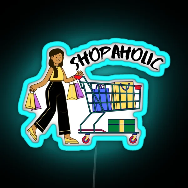 Shopaholic RGB Neon Sign