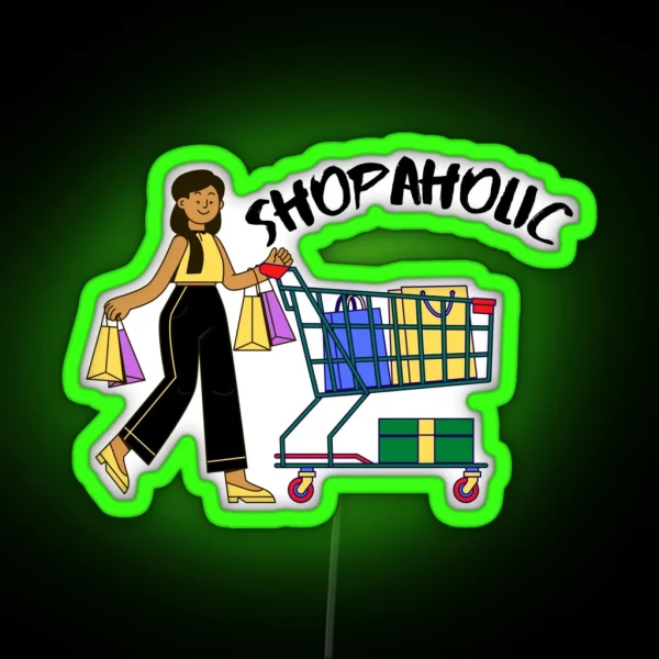 Shopaholic RGB Neon Sign