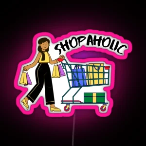 Shopaholic RGB Neon Sign