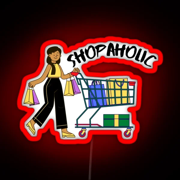 Shopaholic RGB Neon Sign