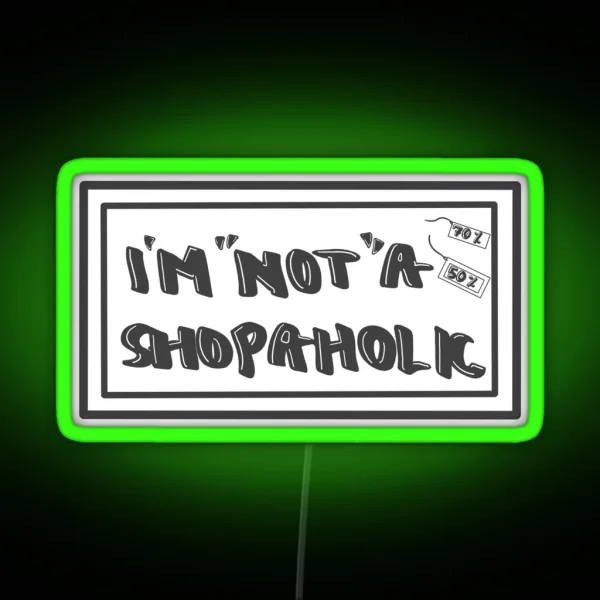 Shopaholic RGB Neon Sign