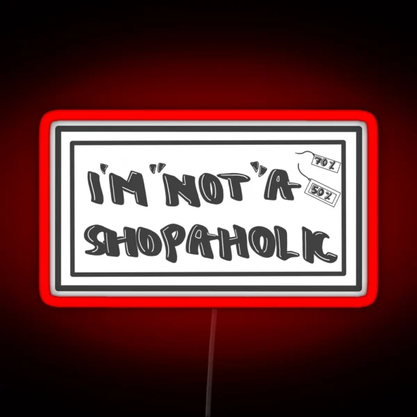 Shopaholic RGB Neon Sign