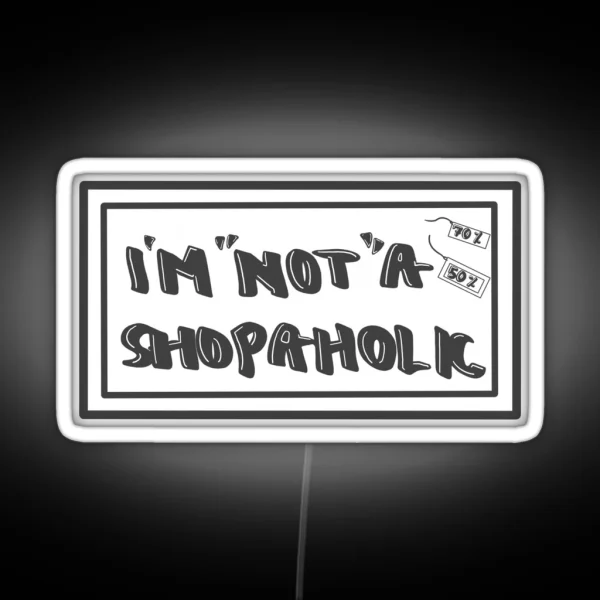 Shopaholic RGB Neon Sign