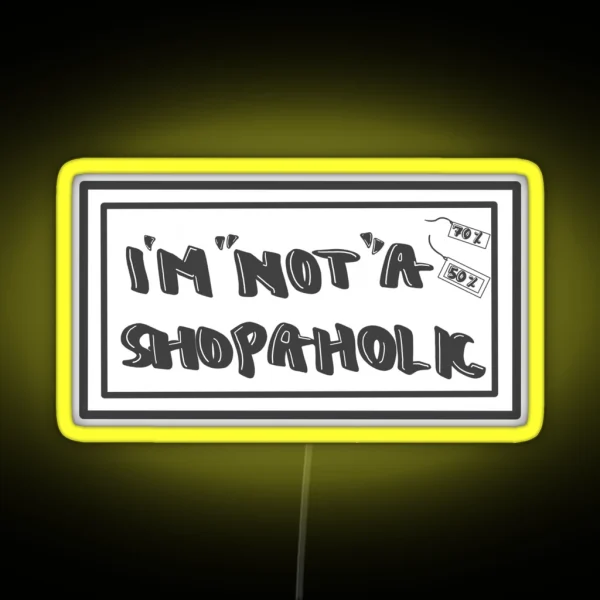 Shopaholic RGB Neon Sign