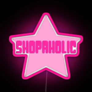 Shopaholic Star RGB Neon Sign