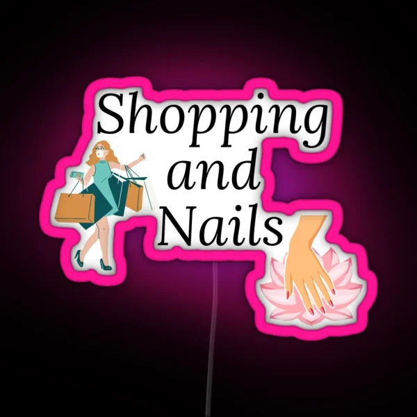Shopping And Nails RGB Neon Sign