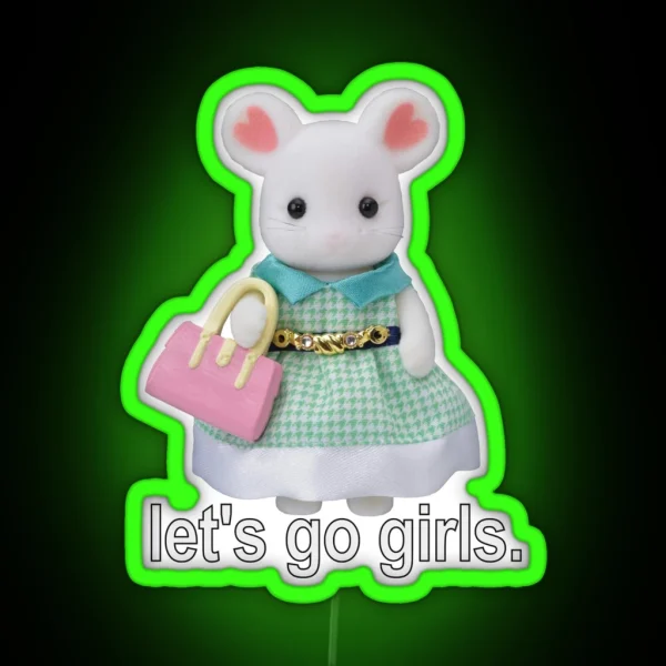 Shopping Calico Critter RGB Neon Sign