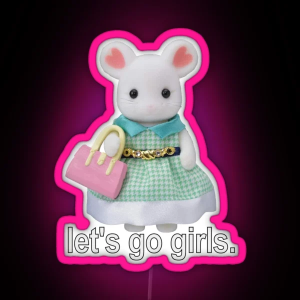 Shopping Calico Critter RGB Neon Sign
