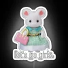 rgb neon sign calico critter shopping white