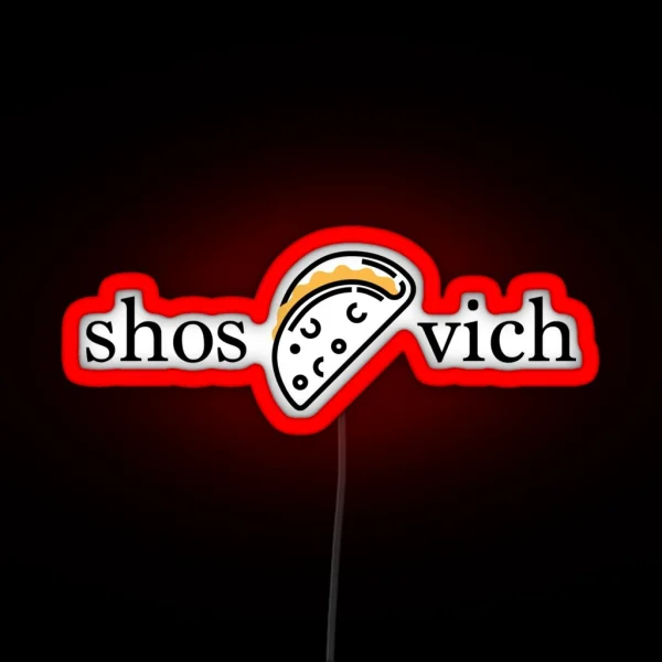 Shos Taco Vich RGB Neon Sign