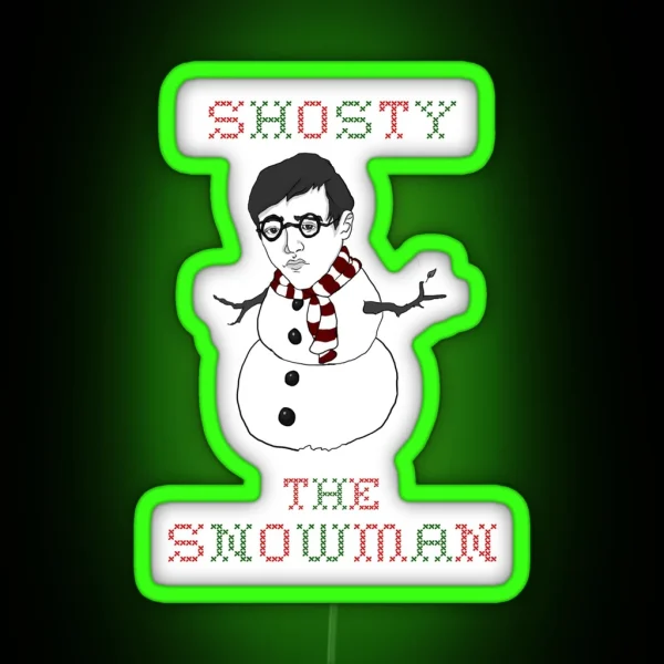 Shosty The Snowman RGB Neon Sign