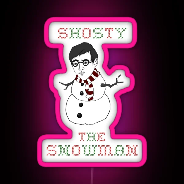 Shosty The Snowman RGB Neon Sign