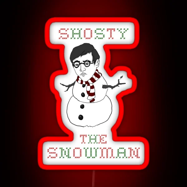 Shosty The Snowman RGB Neon Sign