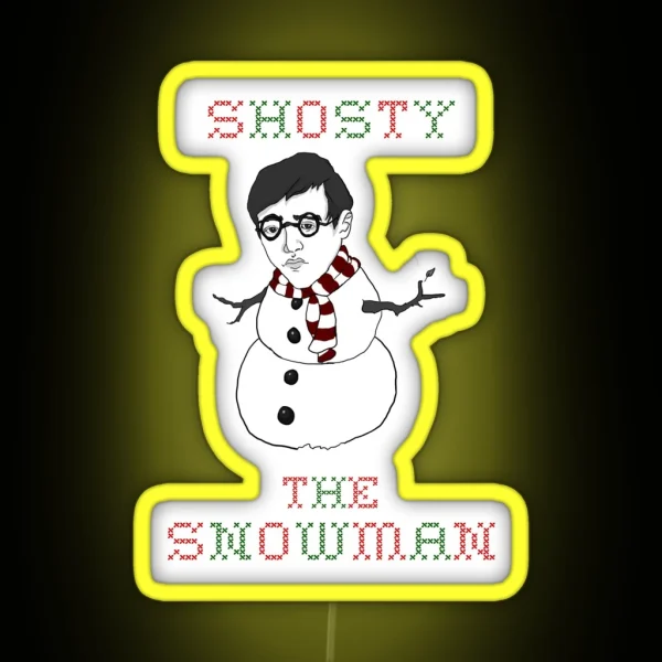 Shosty The Snowman RGB Neon Sign