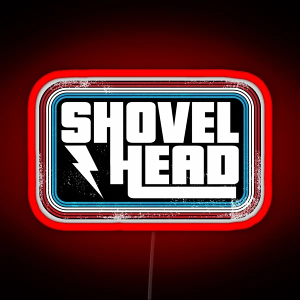Shovelhead Retro Design RGB Neon Sign