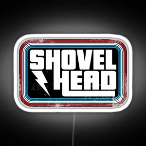 Shovelhead Retro Design RGB Neon Sign