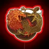 rgb neon dragon lore showdown sign red.