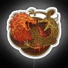dragon showdown neon sign with rgb lighting effects