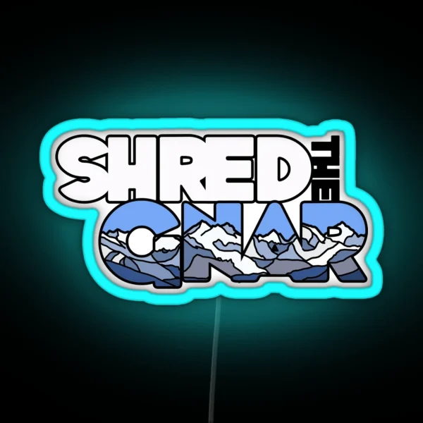 Shred The Gnar RGB Neon Sign