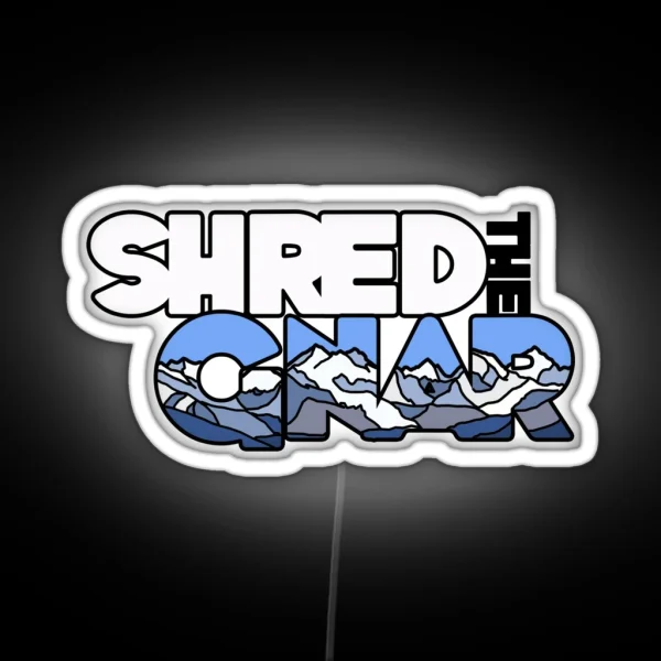 Shred The Gnar RGB Neon Sign