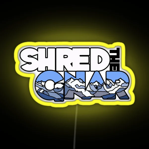 Shred The Gnar RGB Neon Sign