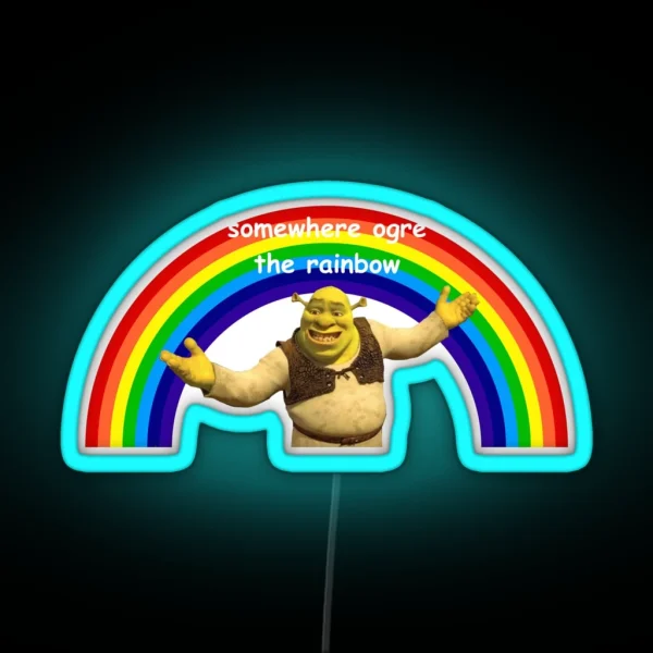Shrek Pun 2 RGB Neon Sign
