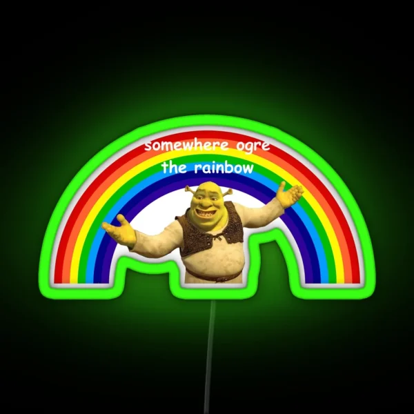 Shrek Pun 2 RGB Neon Sign