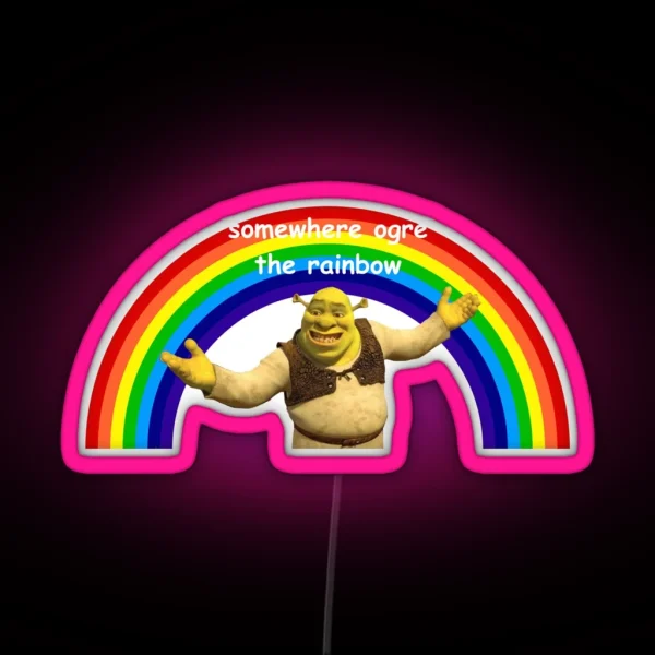 Shrek Pun 2 RGB Neon Sign