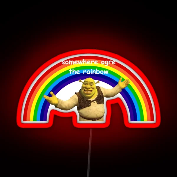 Shrek Pun 2 RGB Neon Sign