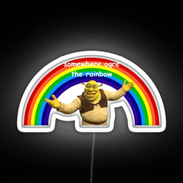 Shrek Pun 2 RGB Neon Sign