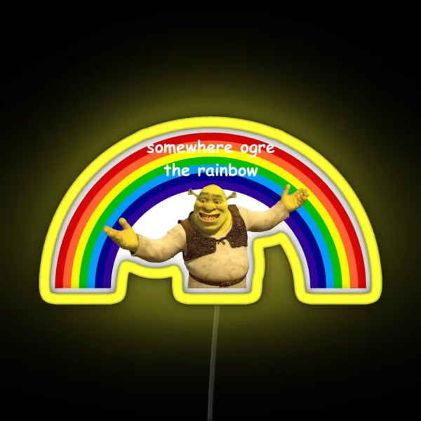 Shrek Pun 2 RGB Neon Sign
