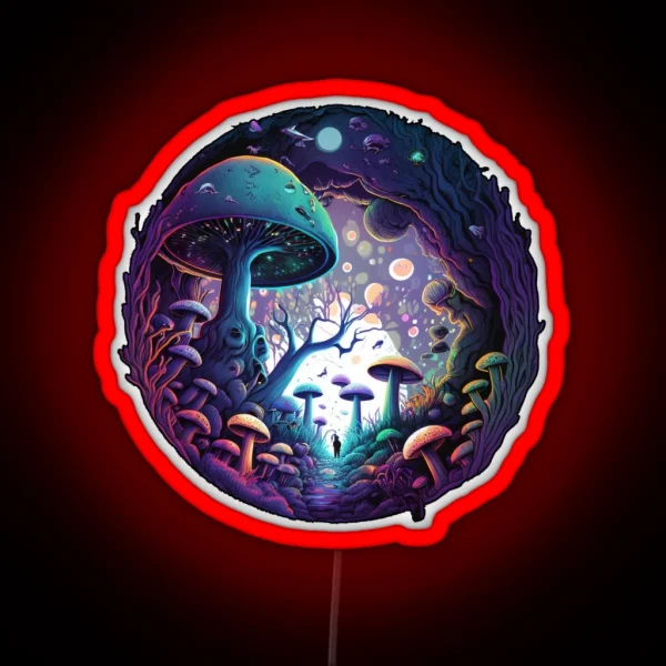 Shroom Visions RGB Neon Sign