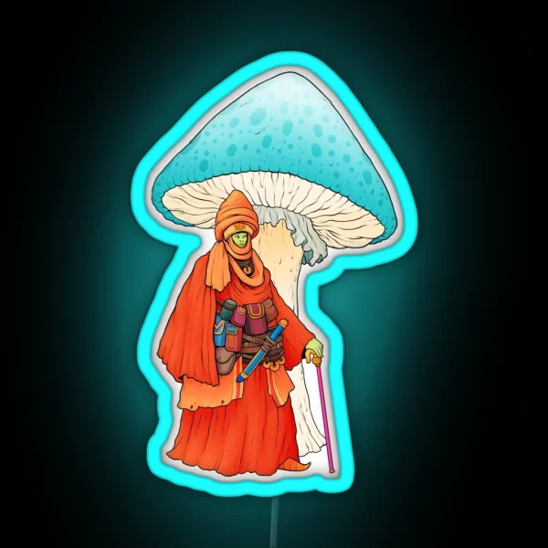 Shroom Wizard RGB Neon Sign