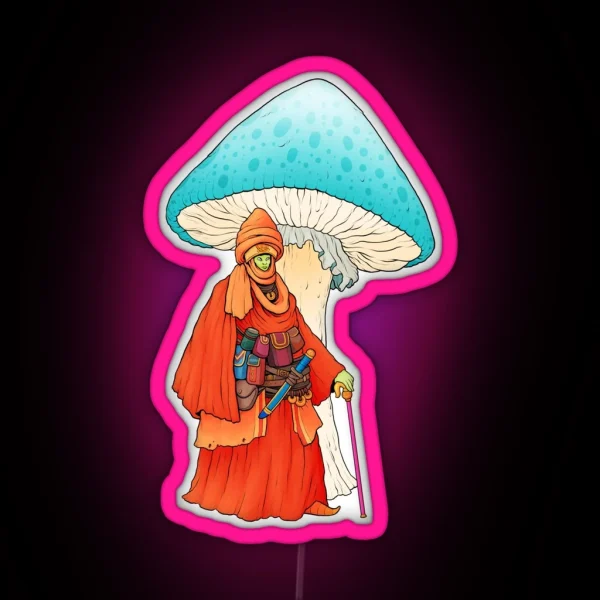 Shroom Wizard RGB Neon Sign