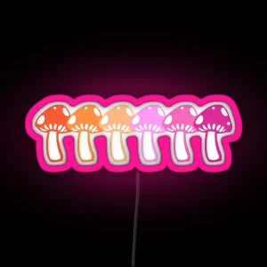 Shrooms For Girls Who Listen To Girl In Red RGB Neon Sign