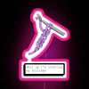 RGB neon sign reading 'Shut up, I'm counting my stitches' in pink neon - stitches neon sign.