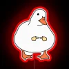 shy goose RGB neon sign red