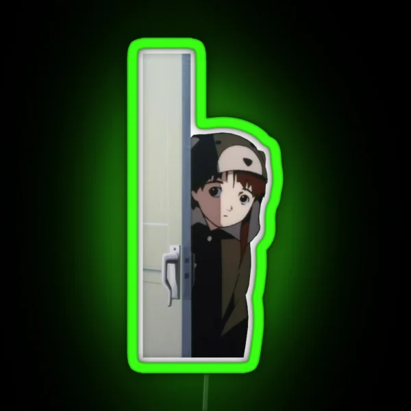 SHY LAIN Led PHONE CASE SAD JAPANESE ANIME AESTHETIC RGB Neon Sign