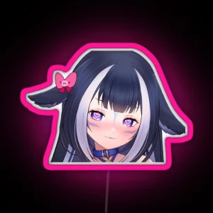 Shylily Heart Eyes Emote RGB Neon Sign