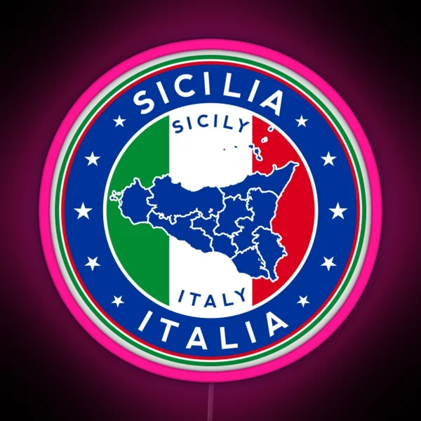 Sicily Sicilia Italia RGB Neon Sign
