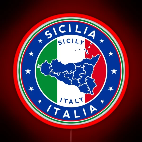Sicily Sicilia Italia RGB Neon Sign
