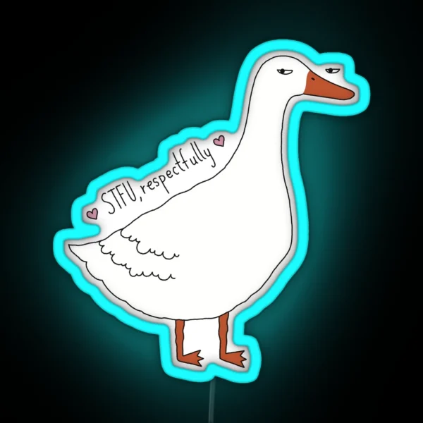 Side Eye Duck RGB Neon Sign