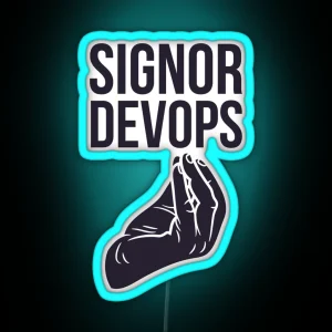 Signor Devops RGB Neon Sign